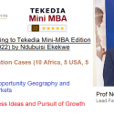 Ndubuisi Ekekwe To Teach Three New Courses in the Next Edition of Tekedia Mini-MBA