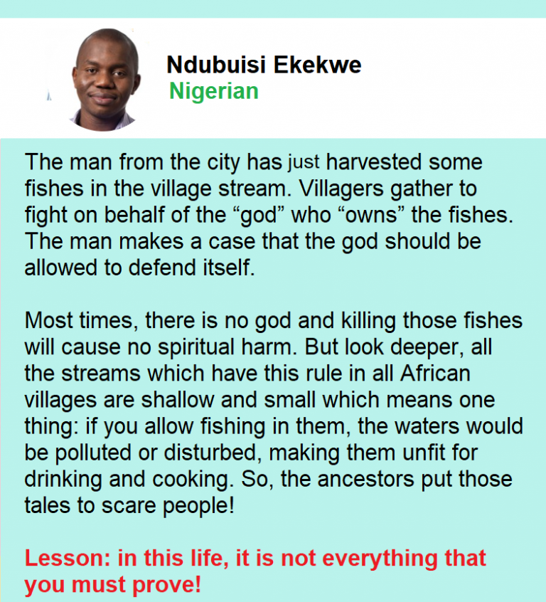 In this life, it is not everything that you must prove!