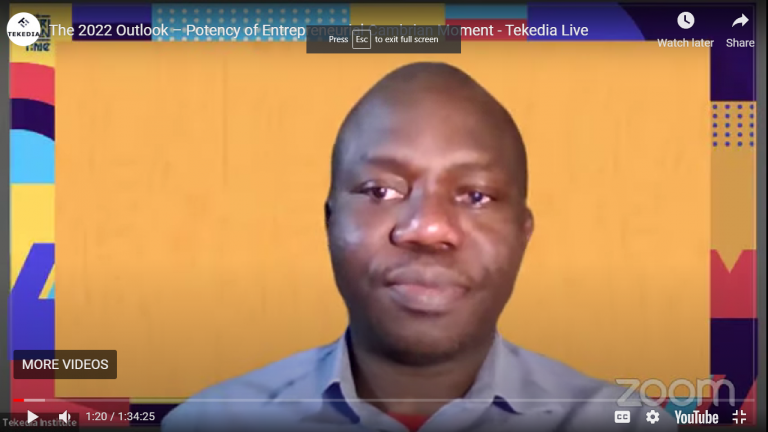 Video of “The 2022 Outlook – Nigeria, Africa, Global: Potency of Entrepreneurial Cambrian Moment” – Ndubuisi Ekekwe