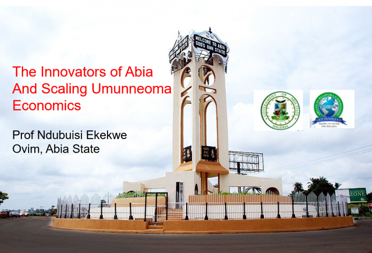 The Innovators of Abia And Scaling The Umunneoma Economics