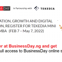 Register for Tekedia Mini-MBA at BusinessDay And Get One Year of Free Online Subscription