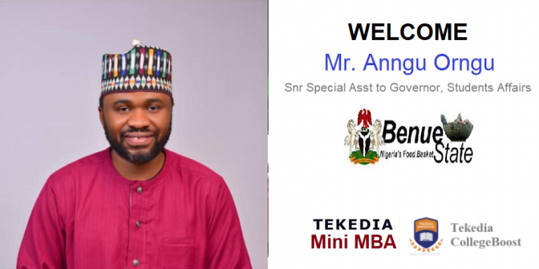 Tekedia Institute is honoured to welcome Mr. Anngu Orngu to Tekedia Mini-MBA