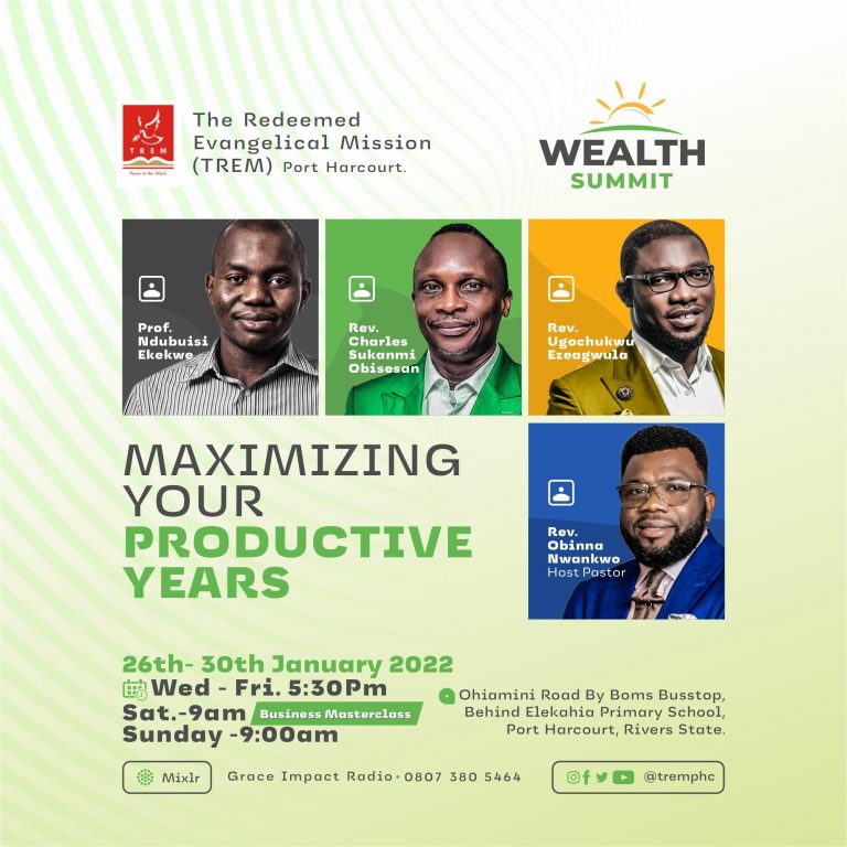 Ndubuisi Ekekwe To Speak At TREM Port Harcourt Wealth Summit