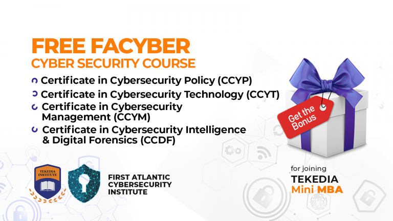 Get Your Facyber Cybersecurity Bonus for Tekedia Mini-MBA
