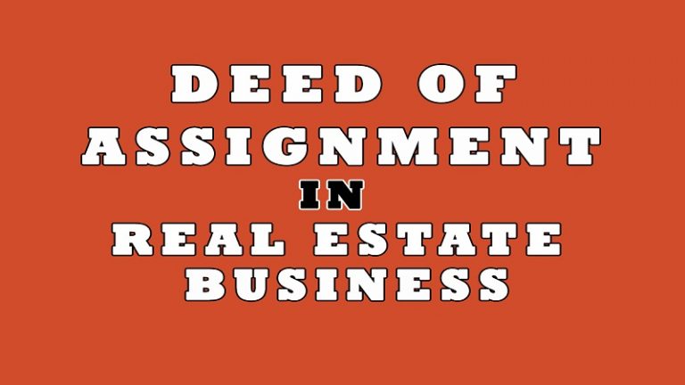 You will need a Deed of Assignment on that property