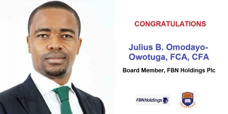 Congratulations B Omodayo-Owotuga, Board Member, FBN Holdings