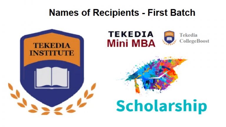 Tekedia Institute Publishes Batch 1 of Tekedia Mini-MBA, CollegeBoost Scholarship Recipients