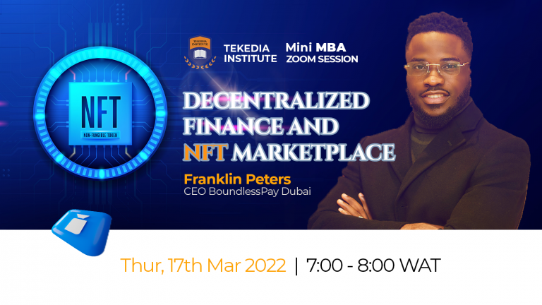 Tekedia Live: Defi and NFT  Marketplaces