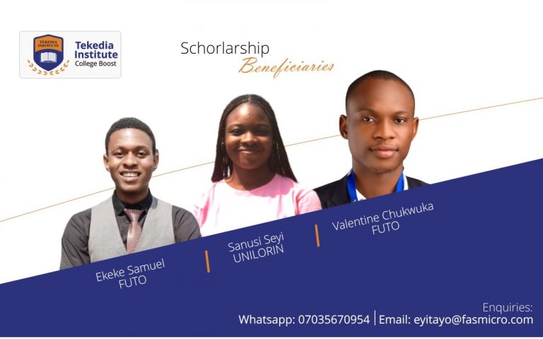 New Scholars for Tekedia CollegeBoost