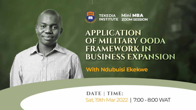 Tekedia Live – Application of OODA Framework in Business Growth