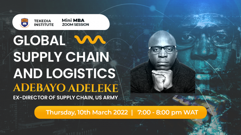 Tekedia Live –  Global Supply Chain and Logistics
