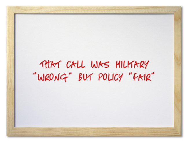 The Call On Ukraine Was Military “Wrong” but Policy “Fair”