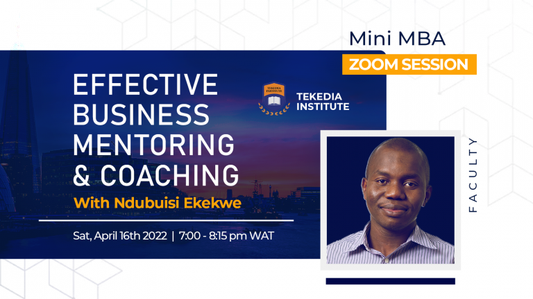 Understand Mentoring and Business Coaching at Tekedia Mini-MBA