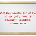 Greatness comes when you WIN your mind!