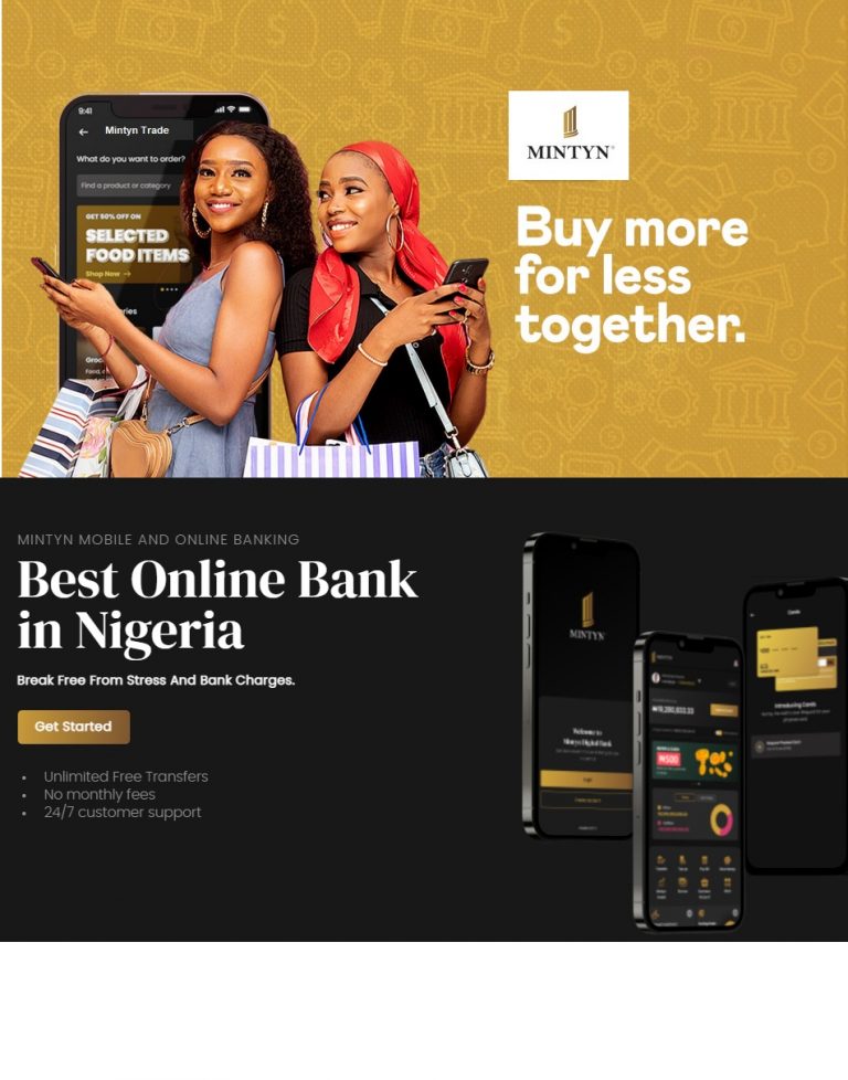 Mintyn Digital Bank Now Offers Unlimited Free Transfers