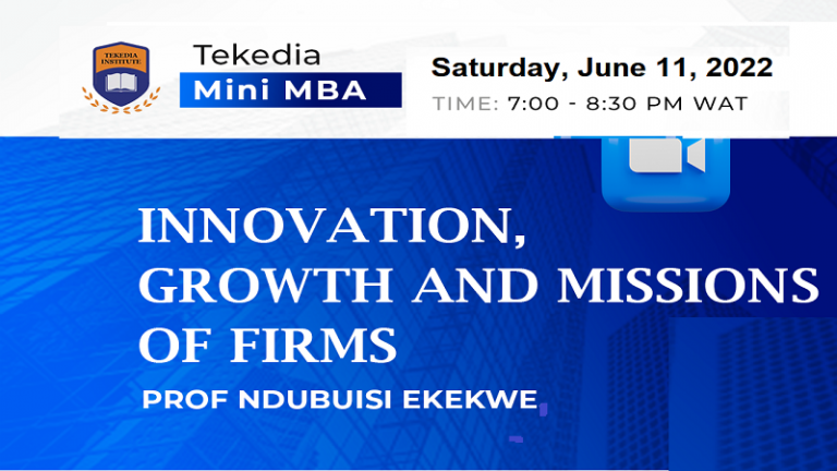 Innovation, Growth and Missions of Firms