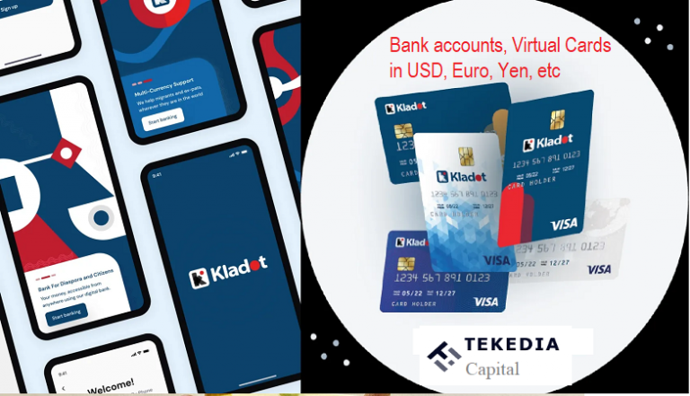 Kladot Launches – Offers US Bank Accounts, Virtual USD cards, and APIs for Virtual Dollar Cards