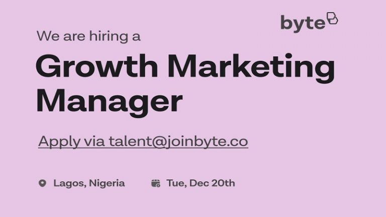 Tekedia Capital Portfolio, Byte, Is Looking for A Growth Marketing Manager [Apply]