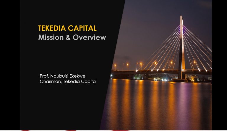 Tekedia Capital: mission and overview [video]