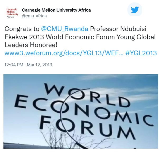 Consider World Economic Forum’s YGL – Nomination, CMU and my Experience