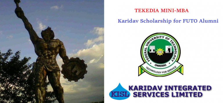 Karidav Integrated Services Endows 10 Scholarships for FUTO Alumni in Tekedia Mini-MBA
