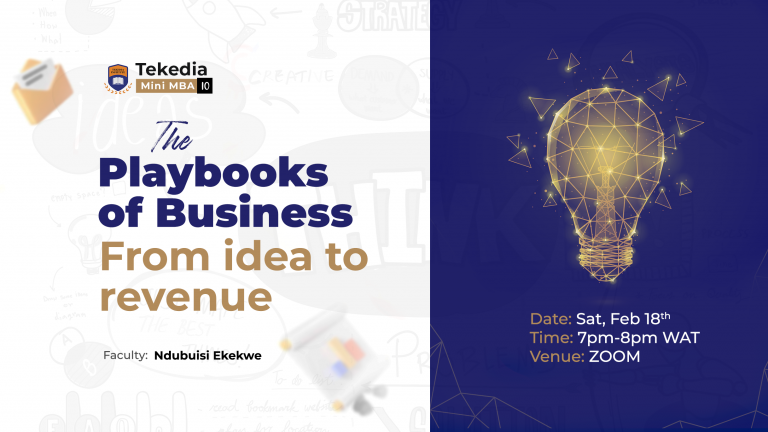 Join us today at 7pm WAT for a great moment on business transduction