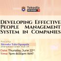 Come and learn how to win with #PEOPLE at Tekedia Mini-MBA