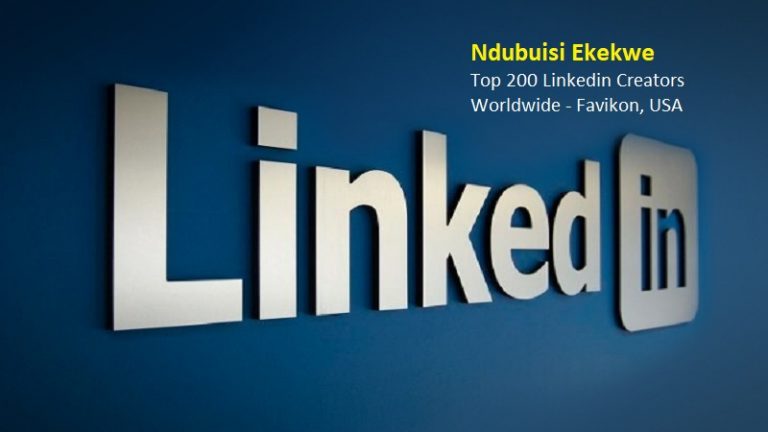 Ndubuisi Ekekwe Recognized As Among “Top 200 LinkedIn Creators Worldwide” by Favikon, USA