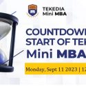 Countdown to the Start of Tekedia Mini-MBA – Monday, Sept 11, 2023