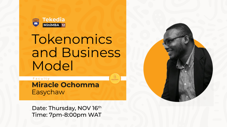 Tokenomics and the Emerging business Model at Tekedia Mini-MBA