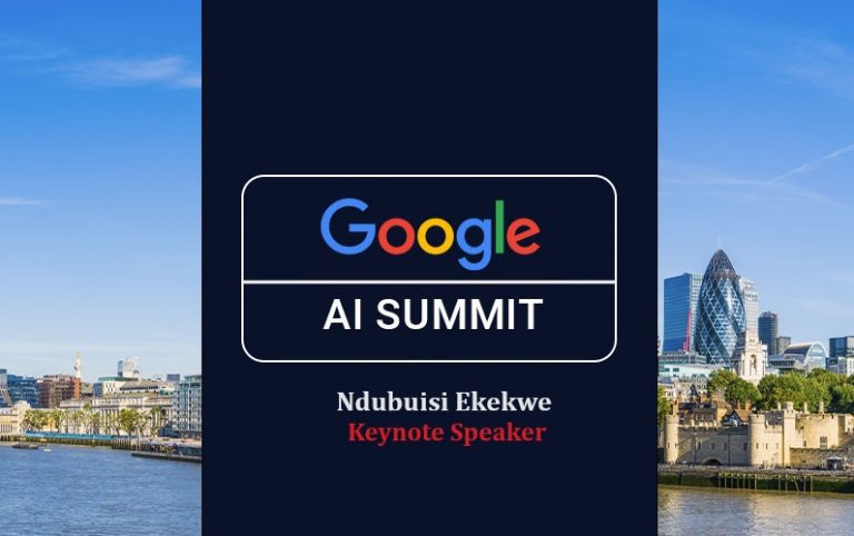Ndubuisi Ekekwe To Keynote A Google AI Summit in January 2024