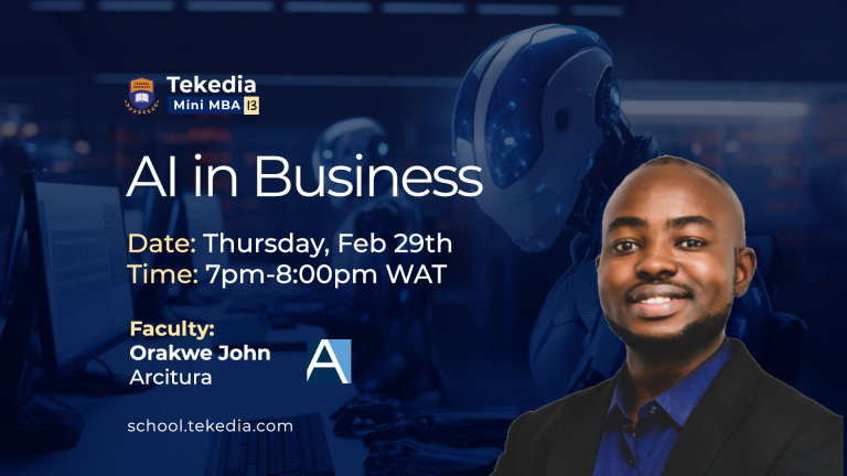 Join “AI in Business” Lecture Tomorrow