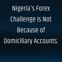 Nigeria’s Forex Challenge Is Not Because of Domiciliary Accounts