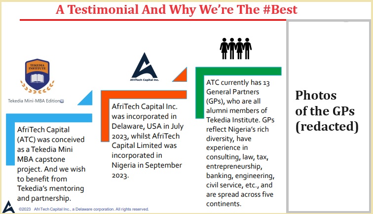 AfriTech Capital (ATC) – Conceived As A Tekedia Mini-MBA Capstone