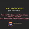 Tekedia Announces a New Course – “AI in Investments”