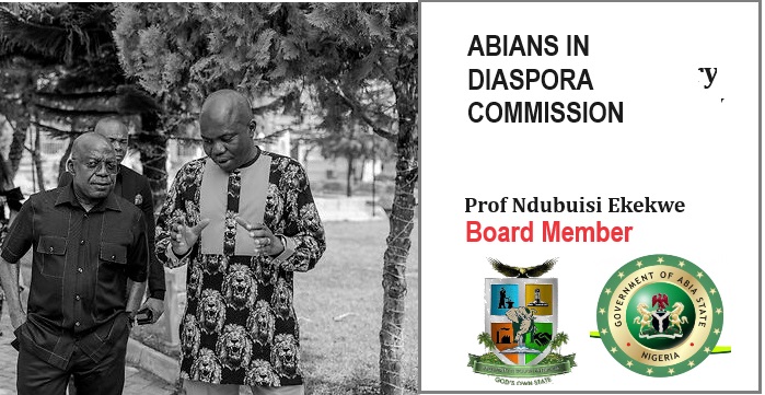 Abia Governor, Dr. Alex Otti, Appoints Ndubuisi Ekekwe As Board Member of Abians In Diaspora Commission