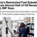 As Predicted in July 2023, Nigeria Reinstates Fuel Subsidy at Scale