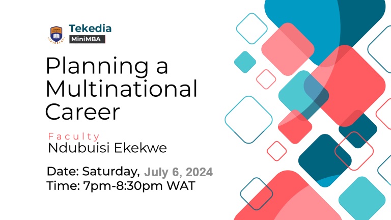 How To Build a Multinational Career