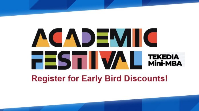 academic festival cover mini-MBA, banner banner cover registration