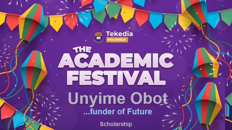 Unyime Obot Makes Donations to Tekedia Mini-MBA General Scholarship Fund