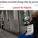 The Lesson from Argentina for Nigeria, on Scaling Poverty via Mindless Reforms