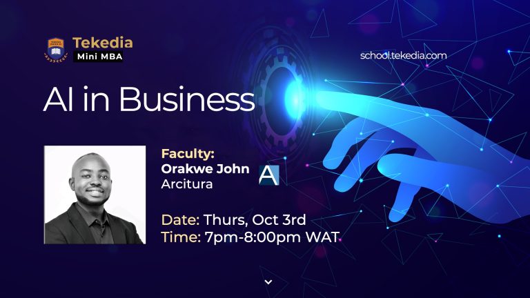 AI in Business at Tekedia Institute 