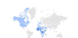Balthasar video search interest around the world between November 3 and 7, 2024