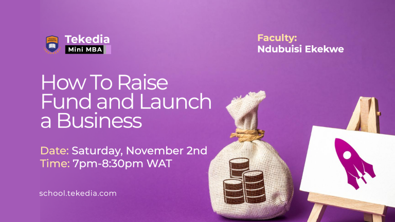 How To Raise Fund and Launch a Business – Ndubuisi Ekekwe