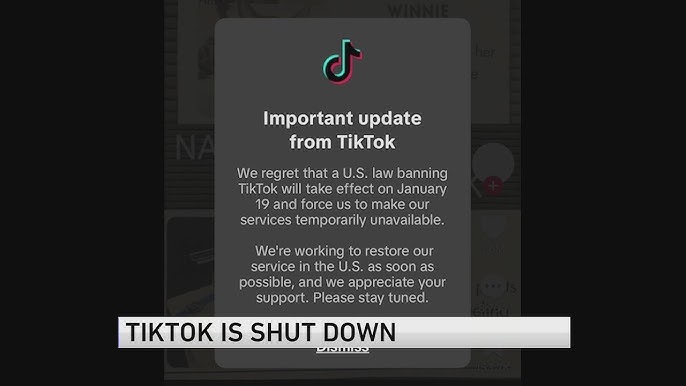 TikTok Shuts Down in the U.S. as Ban-Or-Divest Law Takes Effect