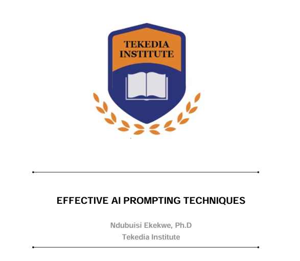 Effective AI Prompting Techniques: Crafting Effective Queries for Generative AI
