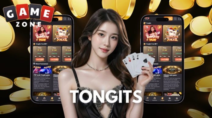 Tong its card game in progress on the GameZone app.