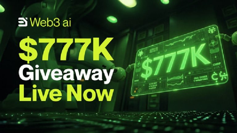 Web3 ai’s $777K Giveaway Ignites the Road to $4, While Ethereum Rallies & Solana Gains Strength