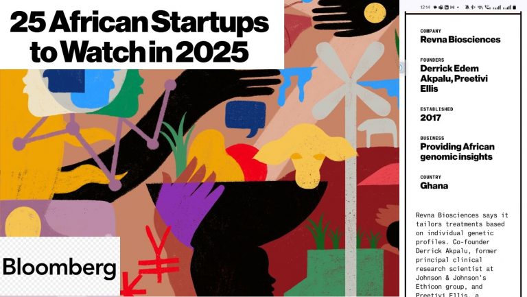 Tekedia Capital Portfolio Startup, Revnabio, Makes Bloomberg 25 African Startups To Watch