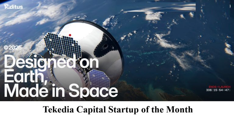 Tekedia Capital Startup of the Month – Reditus Space